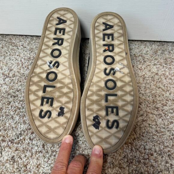 Women's AEROSOLES Brighton Black Leather Slip on Uppers, size 6.5 - Picture 10 of 10